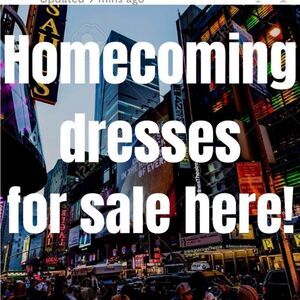 Prom dresses here. Check out my closet. 😃